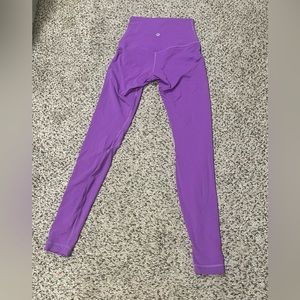 size 2 lululemon align leggings moonlit magenta
